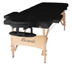 Складний масажний стіл Ricardo MILANO PLUS Чорний